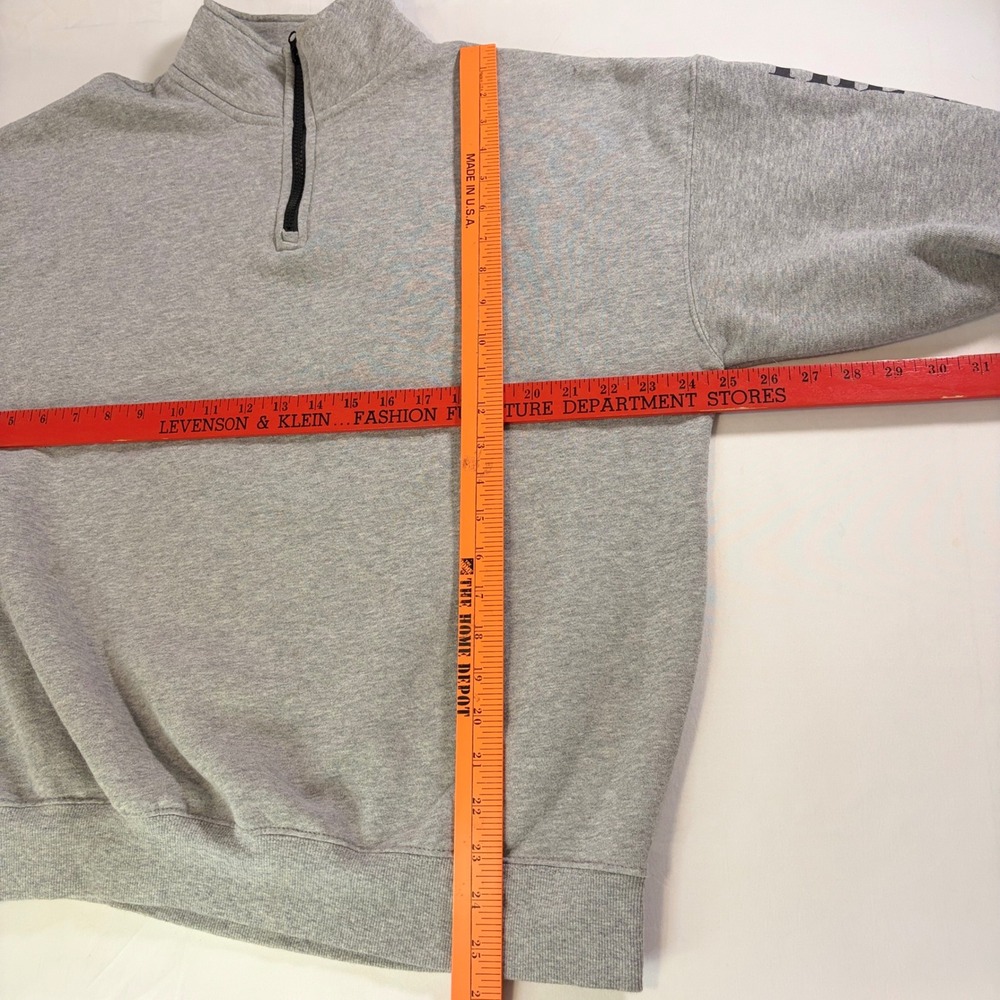 Taylor Swift The Eras Tour Quarter Zip Sweatshirt Heather Gray Graphic Pullover - Picture 6 of 8